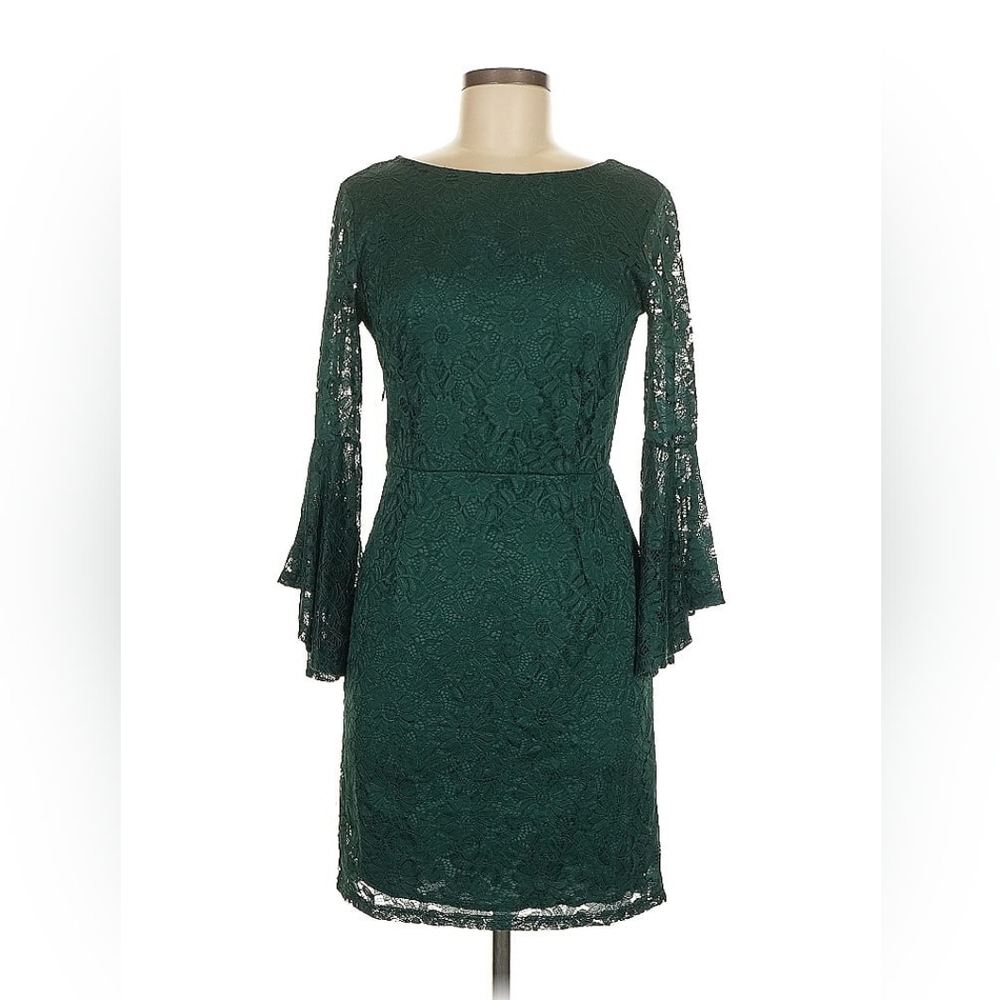 Green Lace Party Dress